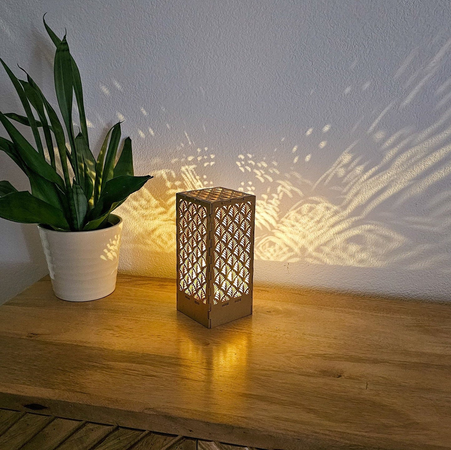 Kabellose Holzlampe FANCY